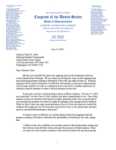 Congressional Letter Demanding Release Of Well Bore Integrity Data and Information On Leaks From Cracks In Sea Floor